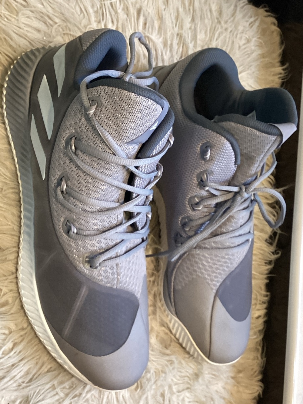 adidas Men's Light Gray Athletic Sneakers